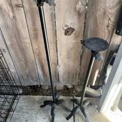 Wrought Iron Candleholders