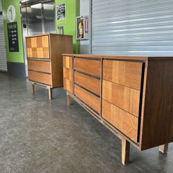 Vintage Mcm Walnut Dressers