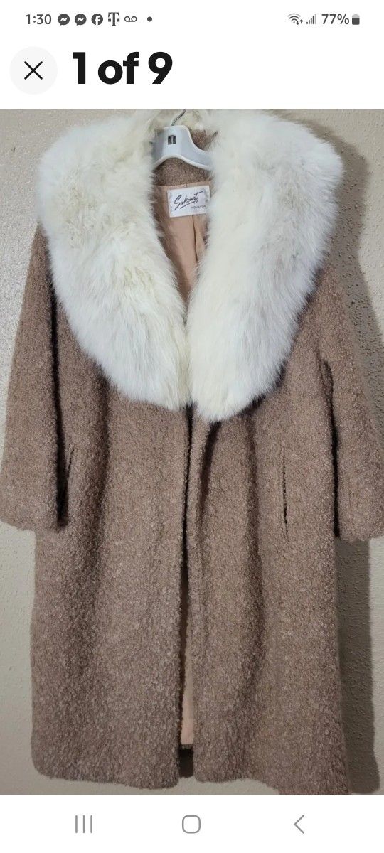 Sukowitz Women's Vintage Brown And Ivory Poncho Coats 
