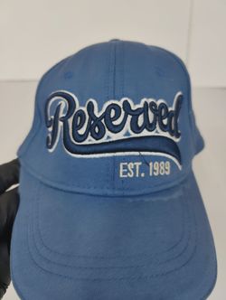 Reserved EST. 1989 blue baseball cap Hat