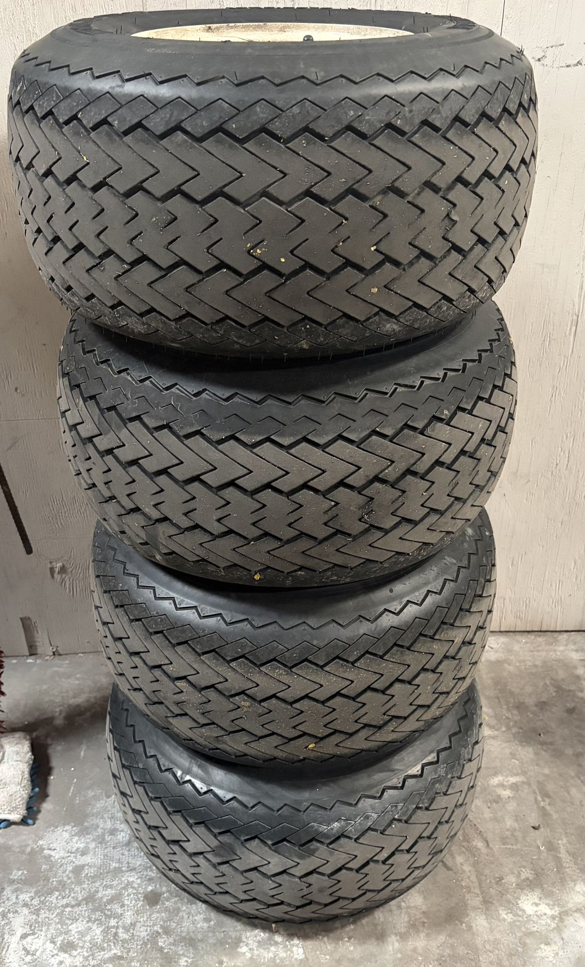 Golf Cart Wheels, Tires And Center Caps. A Full Set!