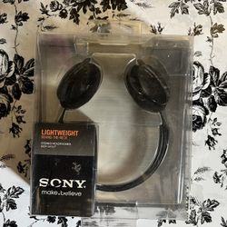 Sony MDR-G45LP Lightweight Behind The Neck Stereo Headphones Corded Black New