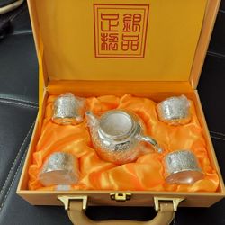 Sterling silver tea set (6 pieces)