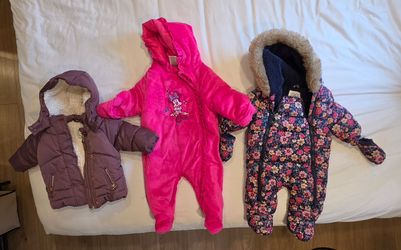 Baby Clothes - Puffer/fleece Jackets and onesie
