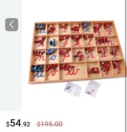 Montessori movable alphabet