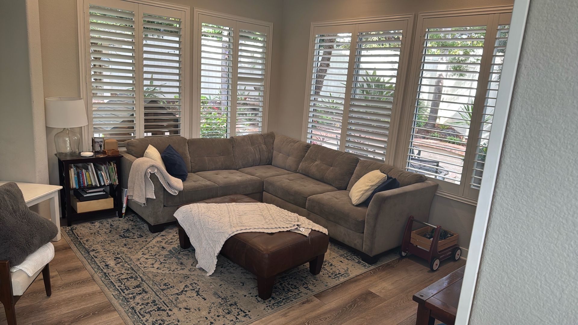 Sectional Light Grey Sofa