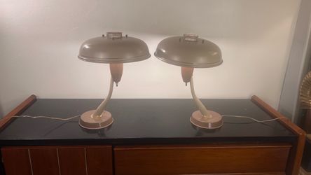 Pair of Art deco  desk lamps