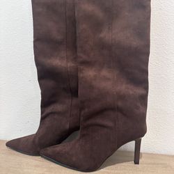 Brown Suede Boots