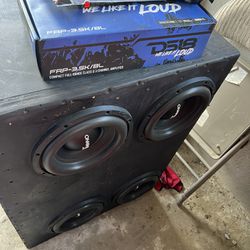 Subwoofers  Timpano 10"s  And New Ds18 Amp 3.5k 