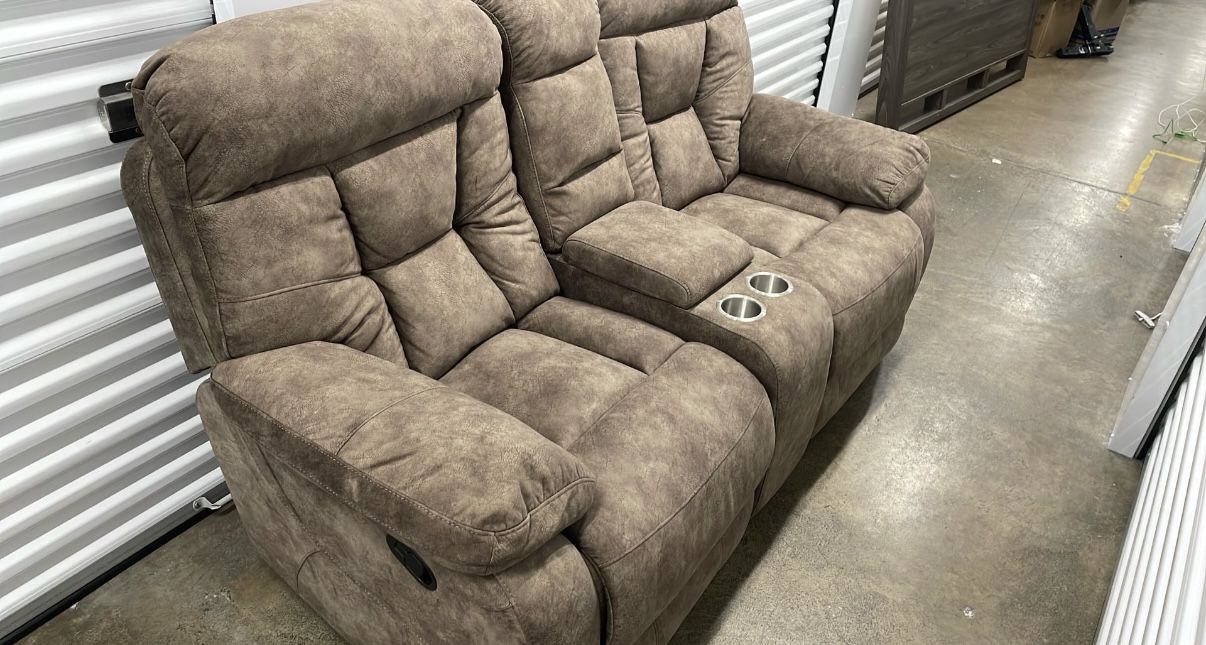 2 Seat Recliner Suede