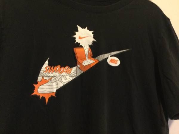 Men’s Black Nike Swoosh Shirt - Men’s Medium