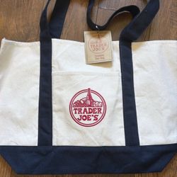Brand New trader joes Regular Size Canvass tote