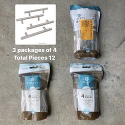 Liberty Stainless Steel Bar Pulls. 3 3/4 inch. Home Depot $23.93 Per Pack Pus Tax X 3 Packages = $78.97. My Pricing $39. 50% Off