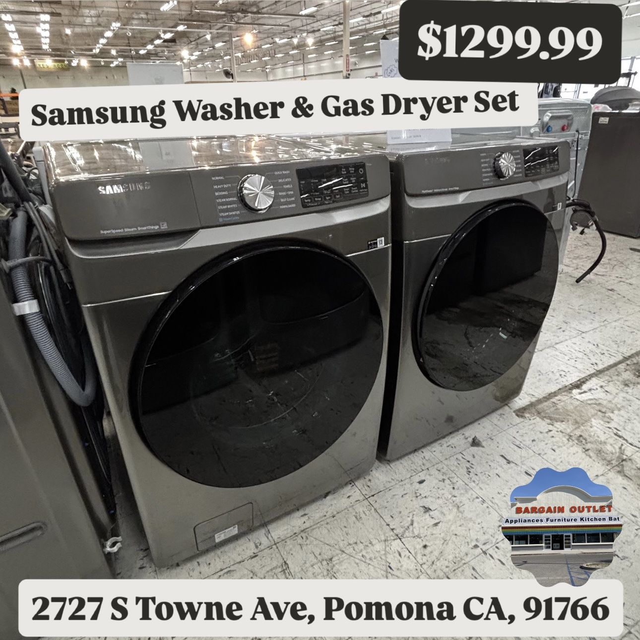 Samsung Washer & Gas Dryer Combo