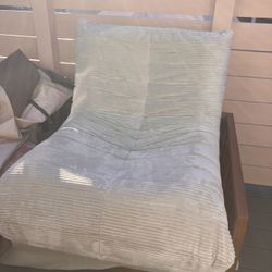 Like new. Comfy floor chair. Soft corduroy. 