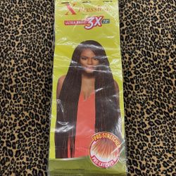 X-Pression Ultra Braid 3x 72” Pre Stretched Braiding Hair 