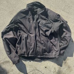 Street & Steel Motorcycle Jacket Large Fully Padded Armored 