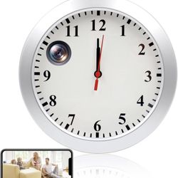 Hidden Camera Detector with Wall Clock Wireless Nanny Camera HD 1080P Security Cam with Motion Detection Remote Monitoring Recording Camera for Home/O