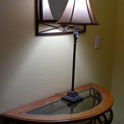 Table With Lamp And Mirror