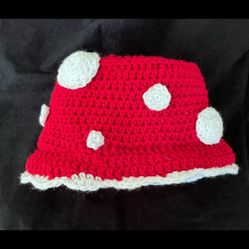Mushroom Crochet Bucket Hat