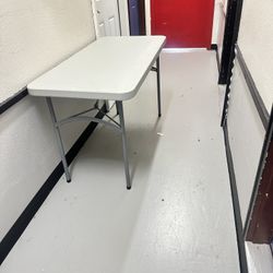 Office Star Lightweight Folding Table 48"W x 24"D x 29.5"H Like New