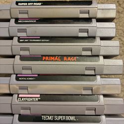 SNES Super Nintendo Games $15 each