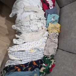 Onesies/Pajamas for baby 0-3 months and 3 months bundle