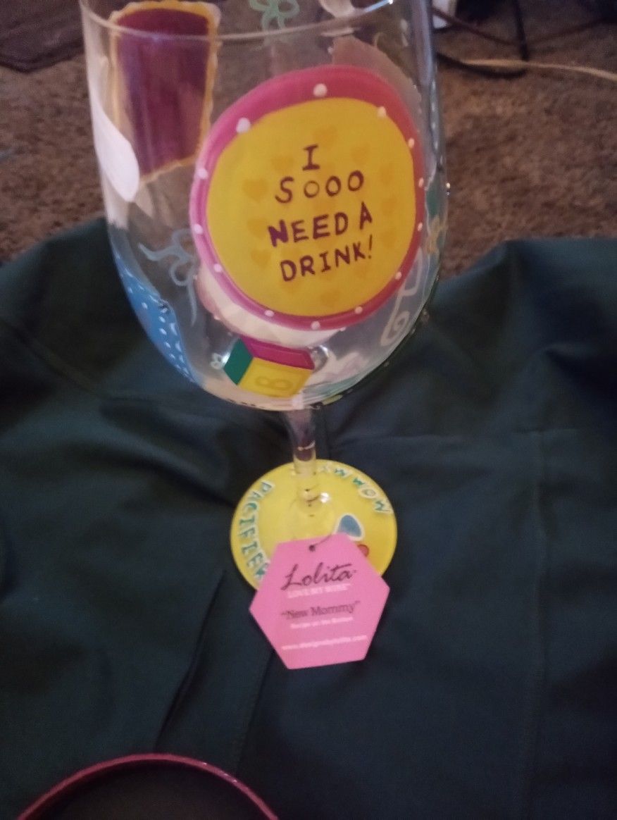 Lolita New Mommy Wine Glass