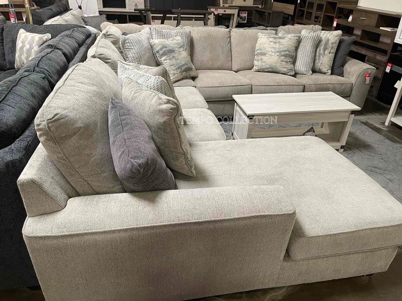 4 Pcs Extra Large Sectional, Financing Available,, Pewter Color, SKU#1039504-4P-L
