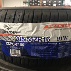 Brand New Tires (1) Atlander Xsport 86 (205/55R16) (Single) ($61)