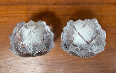 Orrefors Sweden Nimbus crystal candleholders new inbox