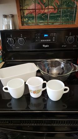 Five Pieces of Pyrex