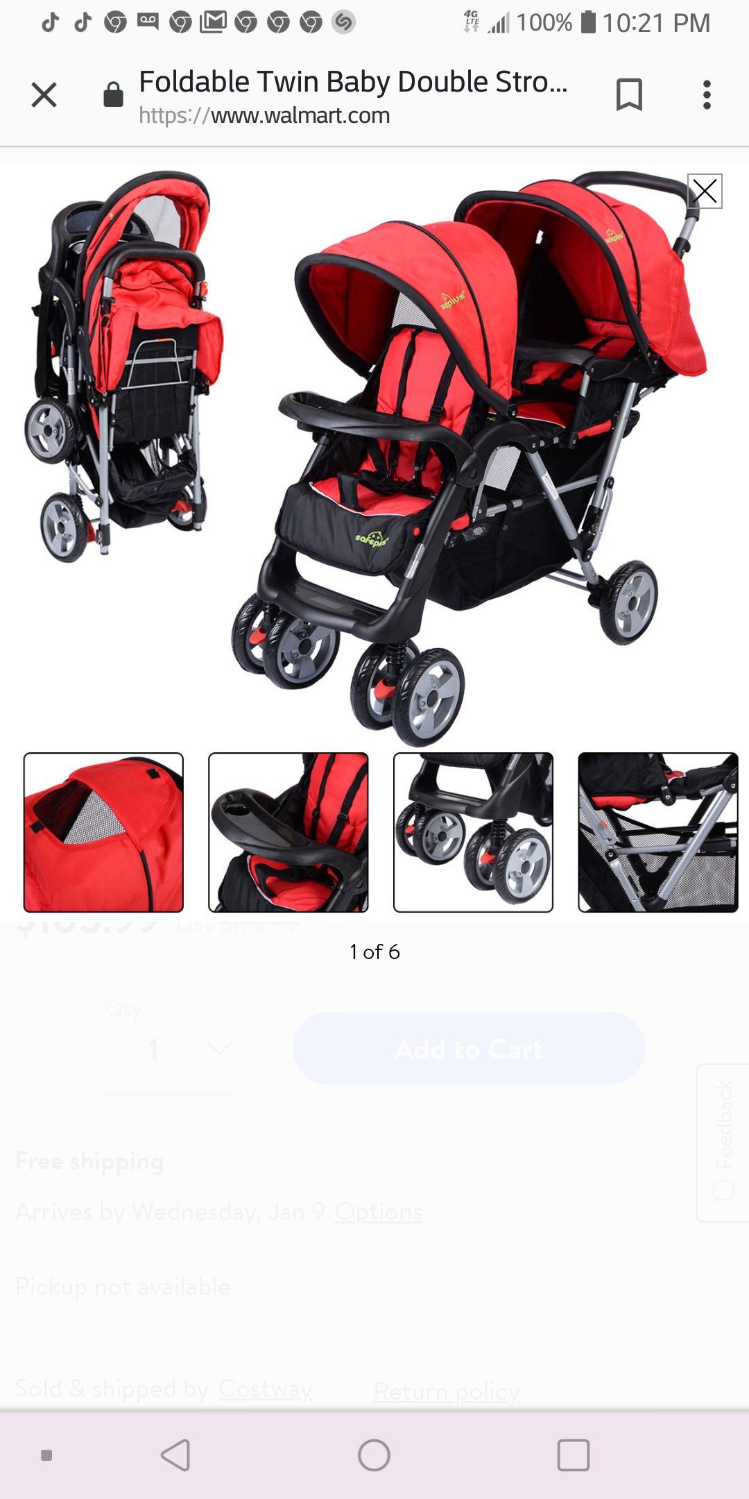 Buy buy baby double stroller