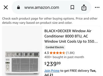 $50 Black & Decker AC UNIT good condition