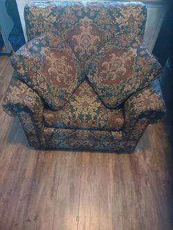 Plush oversized, over stuffed chair