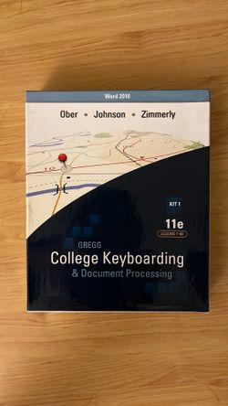 Gregg College Keyboarding & Document Processing: Lessons 1-60 11th Edition