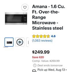 Anana 1.6 Cu Ft Microwave 
