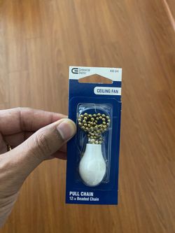 White Ceiling Fan Pull Chain