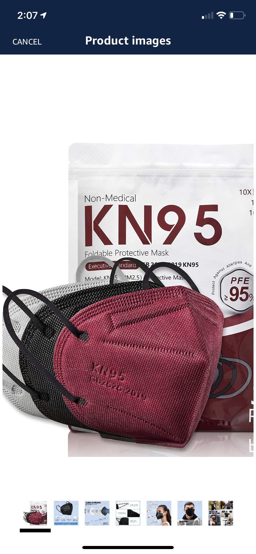 Non-medical KN95 Face Masks 30PCs