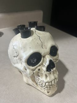New Halloween Skull With Built In Shot Glasses
