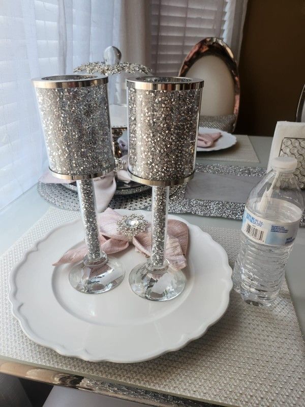 Glass Candle Holders