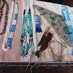 Assorted Beaded Necklaces & Earrings. All Handmade By Sioux