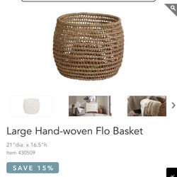 Ethan Allen Hand-woven Flo Basket