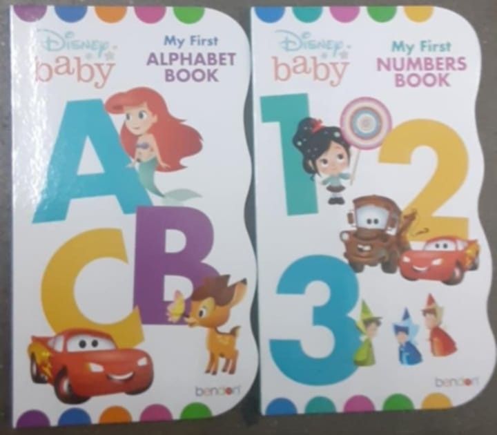 Set Of 2 New Disney Baby My First Board Books