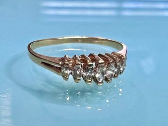 💎 14KT Y/G 1.05ct Marquise Ladies Diamond Ring