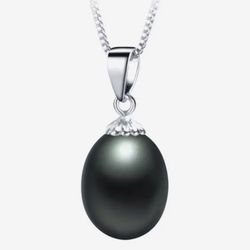 Pearl Pendant 8-9mm 925 Sterling Silver Necklace [PEN109]