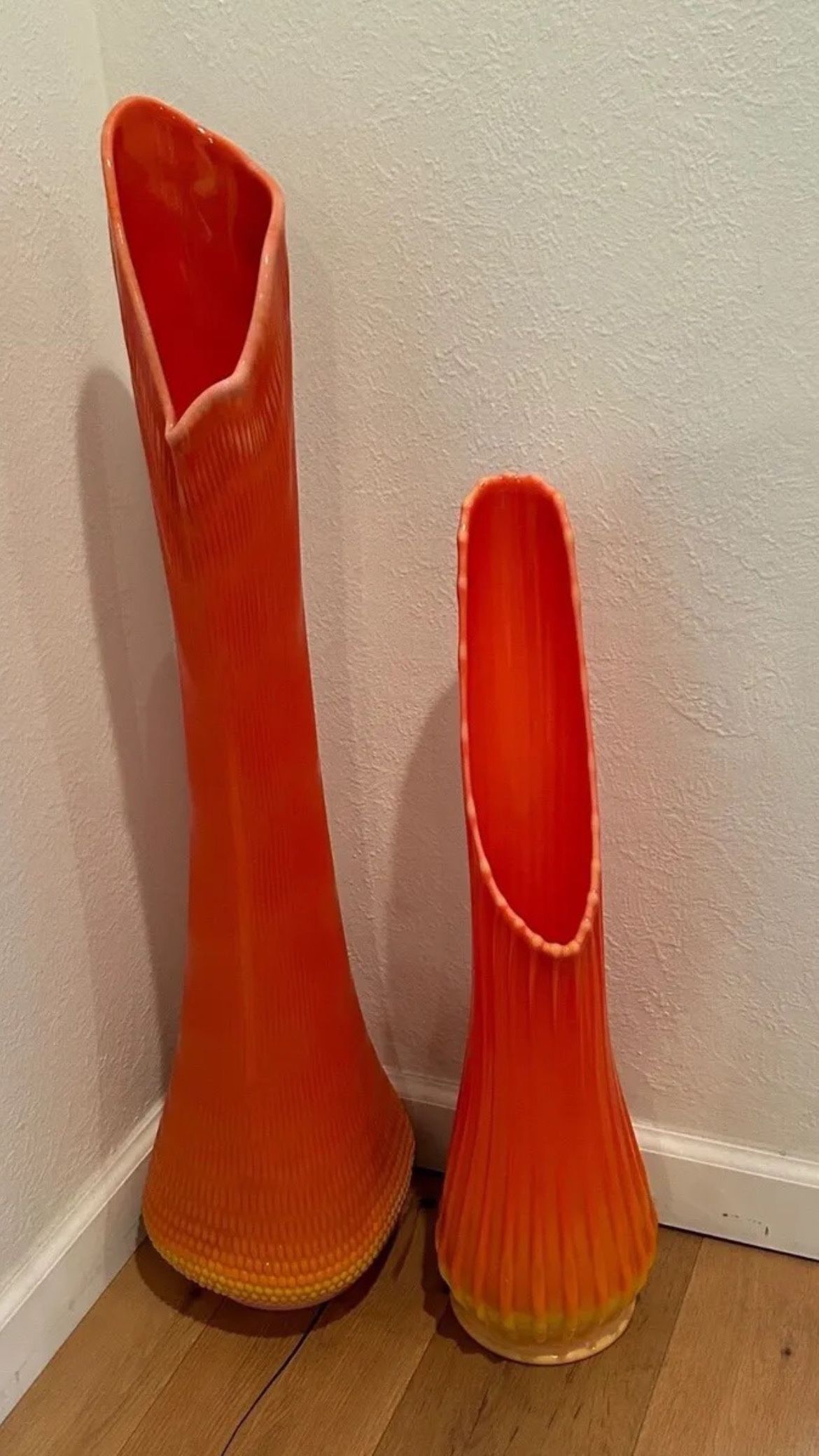 Huge 35” bittersweet LE Smith Swung Vase