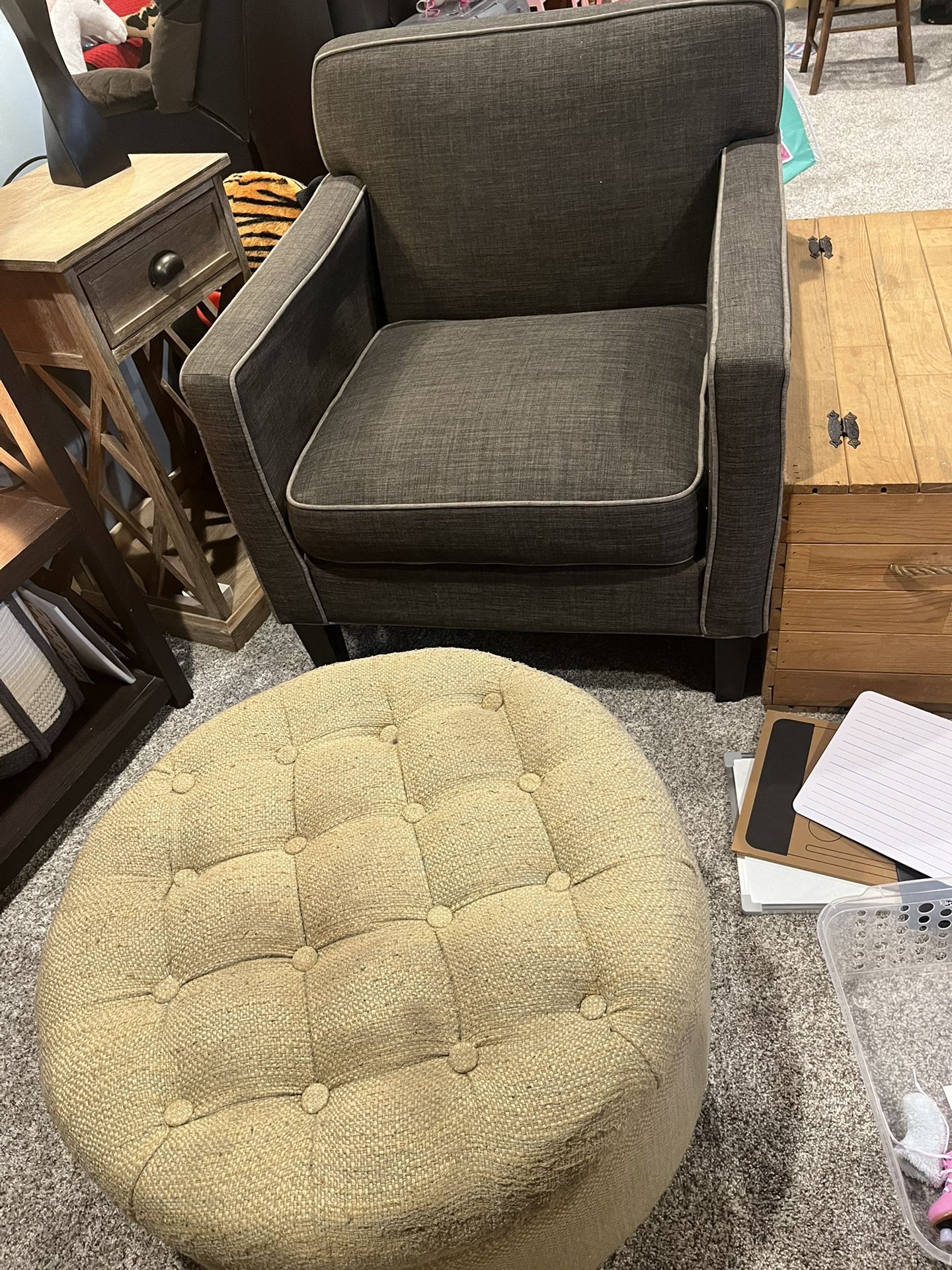 Chair And Ottoman 