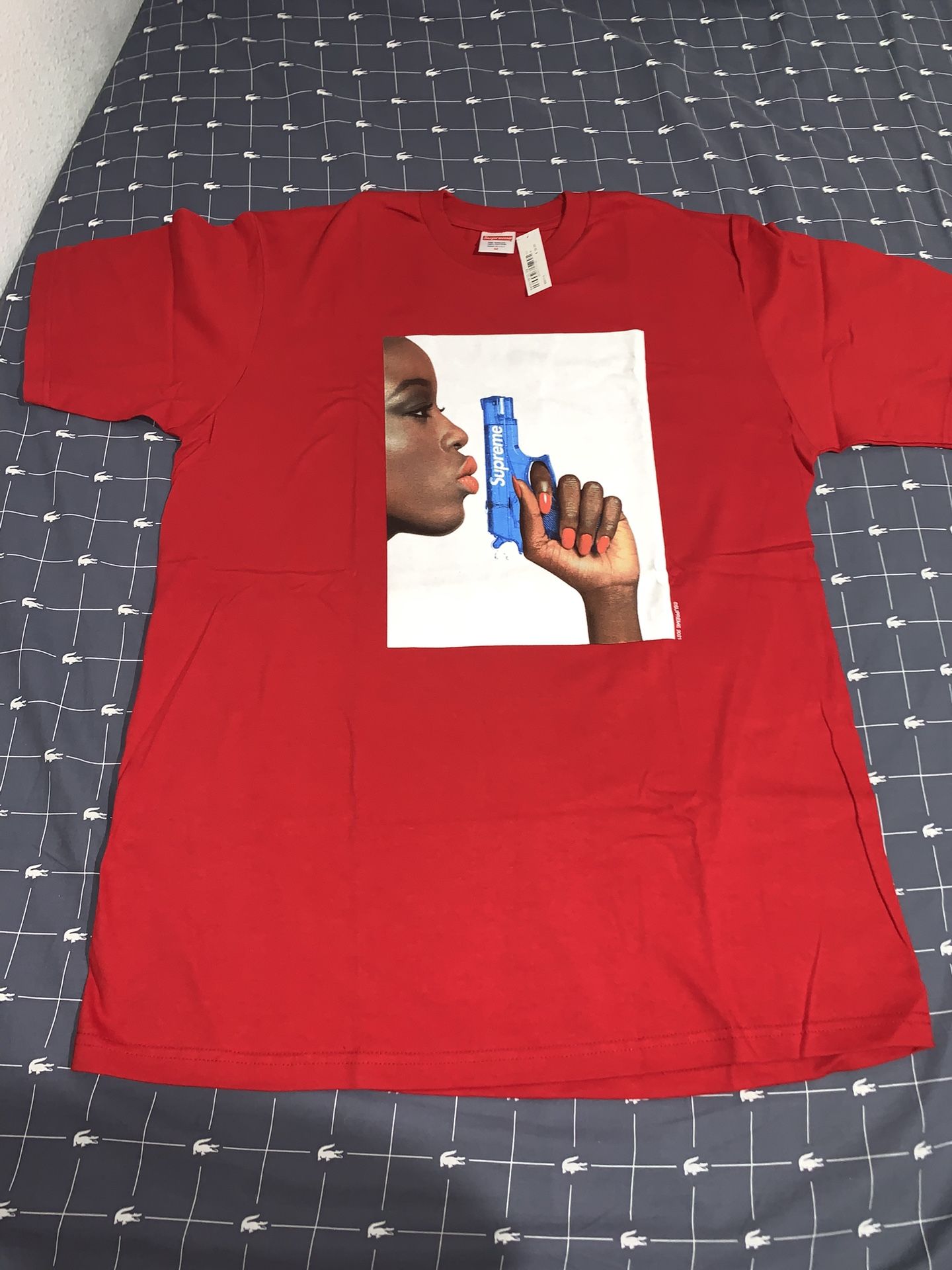 Supreme Water Pistol Tee Red Size Medium