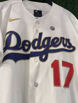 Dodgers Gold Champions Ohtani Jersey S M L XL XXL